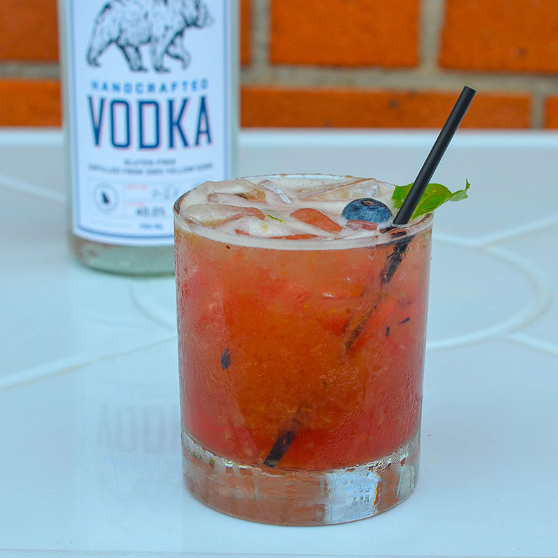 Blueberry-basil-smash-vodka-cocktail Blueberry Basil Smash vodka cocktail