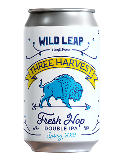 Three Harvest Fresh Hop Double IPA Spring 2021 Three Harvest Fresh Hop Double IPA Spring 2021