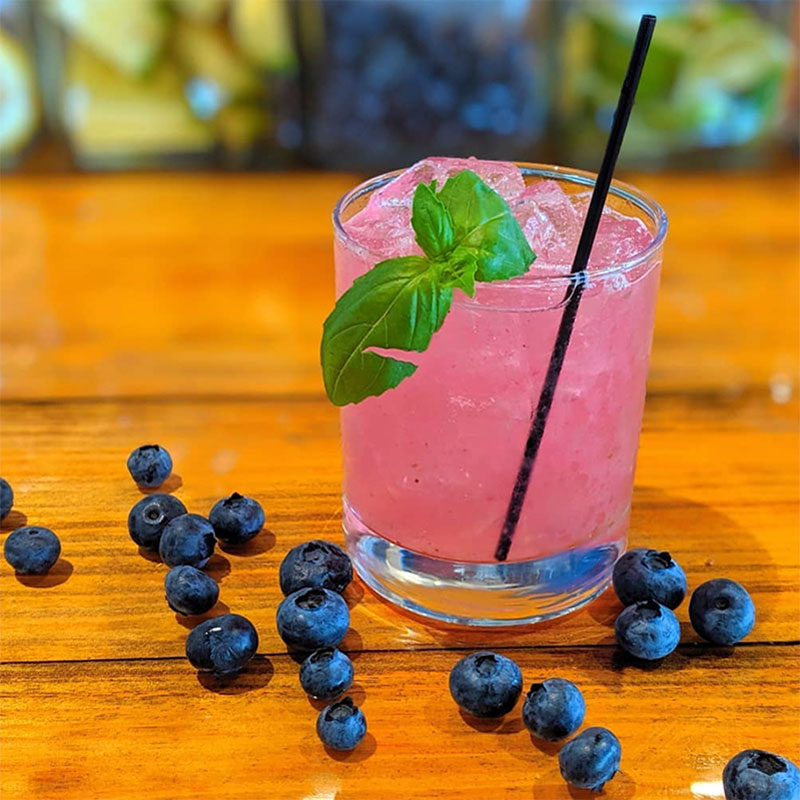 Wild-Leap-Blueberry-Basil-Smash-Cocktail-Recipe Blueberry Basil Smash Cocktail