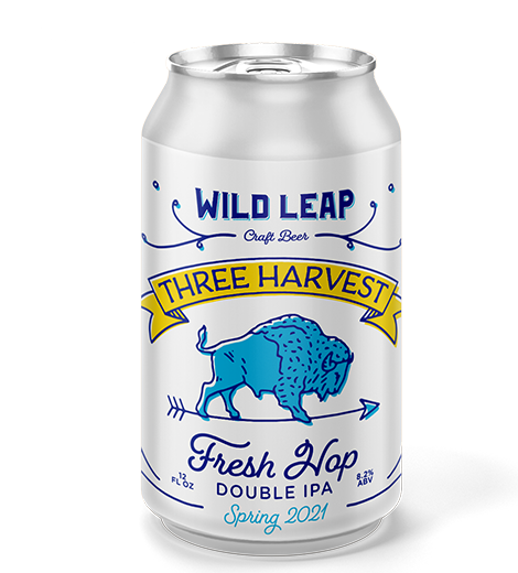 Three Harvest Fresh Hop Double IPA Spring 2021 Three Harvest Fresh Hop Double IPA Spring 2021